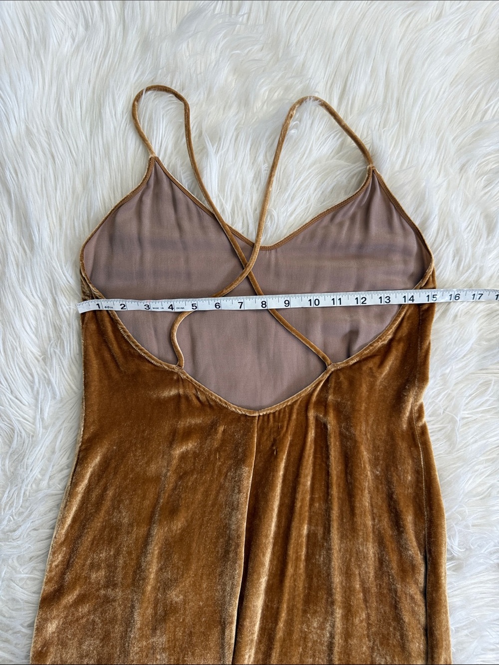 Reformation Gold Velvet Maxi Slip Dress - Picture 7 of 10